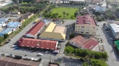  Aerial View Of Sekinchan Town In Daylight Hours