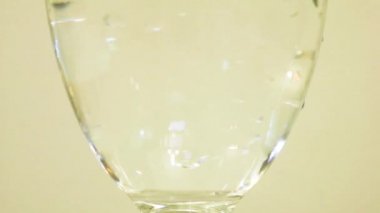 Color Dye Being Added Into Wine Glass - Blueberry