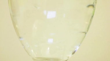 Color Dyes Being Added Into Wine Glass - Blueberry And Green