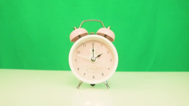 Classic Alarm Clock Hands Two Clock — Stok video