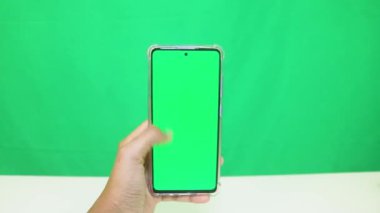 Green Screen Of Vertical Scroll Down Fast Motion.