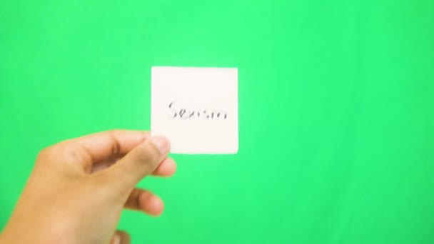 Palavra Escrita Num Cartão Branco Sexismo — Vídeo de Stock