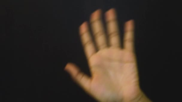 Χειρονομία Χεριών Φτιαγμένη Από Εθνοτικό Χέρι Κυματισμός — Αρχείο Βίντεο