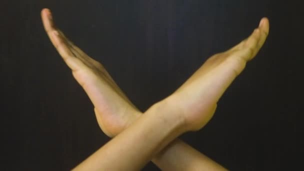 Ręka Gesture Made Ethnic Hand Pose — Wideo stockowe