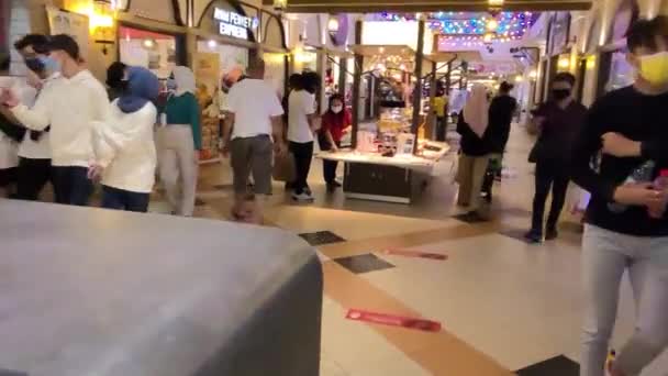 Walking Mall Malajsia — Stock video