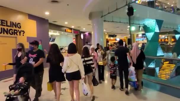 Caminando Por Centro Comercial Malasia — Vídeos de Stock