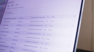 Going Through A Music Application - Artist List.