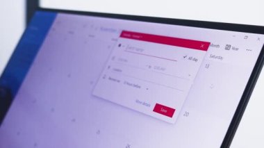 Dizüstü bilgisayarda bir planlayıcı kullanmak - Çalışma Gününü Ayarlamak