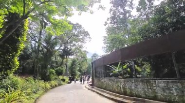 Güneşli bir günde Malezyalı Aileler Hayvanat Bahçesinde.