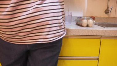 Pancake Mix Getting Mixed With Egg By Ethnic Woman