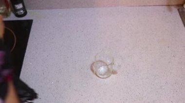 Teabags Getting Put Into Glass Cup 