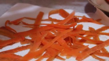 Vegetables Getting Peeled By Ethnic Woman 