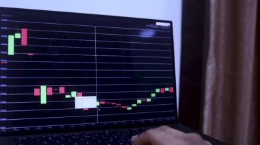 Four Month Timeline Of Litecoin Stock Chart On Laptop