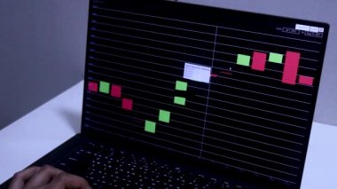 Two Months Timeline Of Chainlink Stock Chart On Laptop