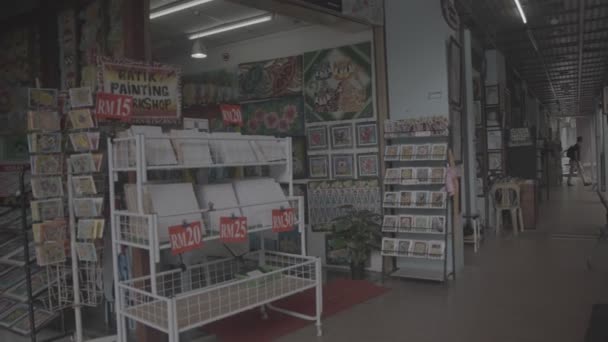 Entrada Una Tienda Pintura Batik — Vídeos de Stock