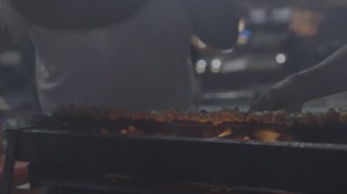 Yanan Kömürde Şiş Tavuklu Gıda Dükkanı