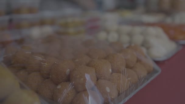 Indian Desserts Diwali Celebrations Table — Stock Video
