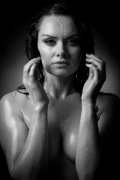 Portret pięknej nagiej kobiety — Zdjęcie stockowe
