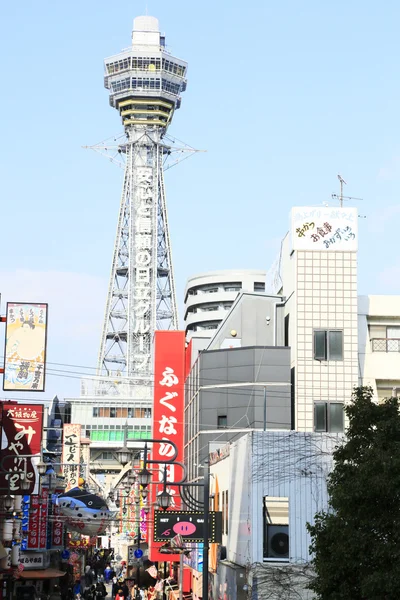 在新的世界在大阪 tutenkaku — 图库照片