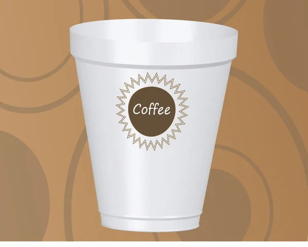 Una taza de café — Vector de stock