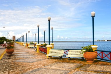 waterfront promenade recife clipart