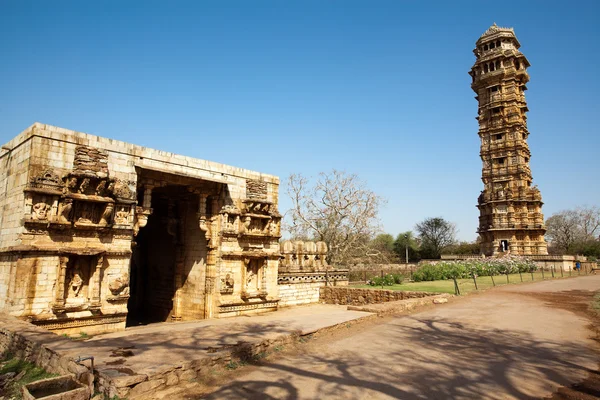 Inside the Chittorgarh fort aera in rajasthan state in india — Stock Photo, Image