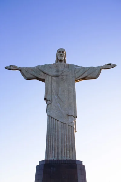 Estatua de Cristo Redentor corcovado rio de janeiro brazil — Foto de Stock