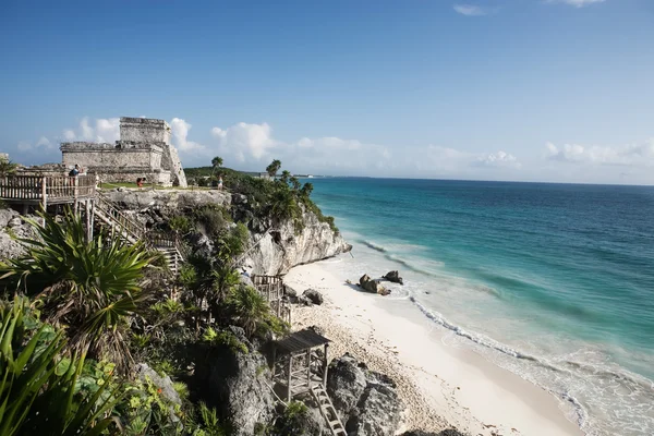 Sítio arqueológico maia de tulum — Fotografia de Stock