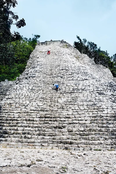 Maya-Stätte von coba — Stockfoto