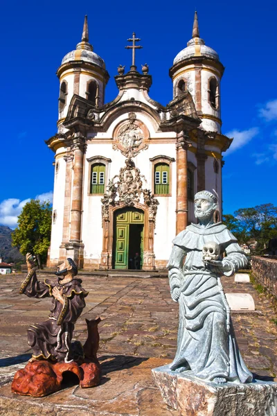 Igreja de Sao Francisco de Assis Ouro Preto — Stockfoto