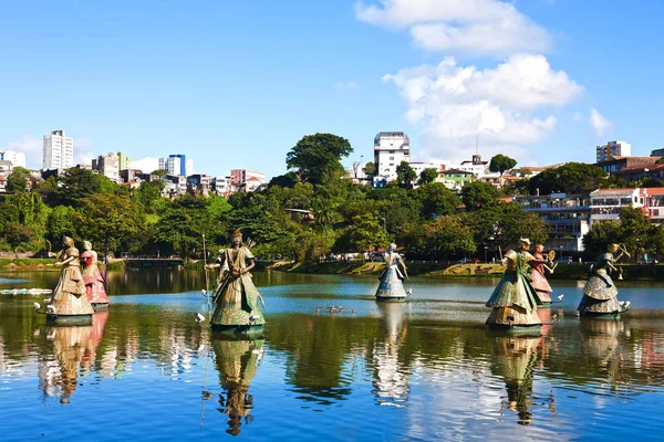 Orishas szökőkút salvador Bahia — Stock Fotó