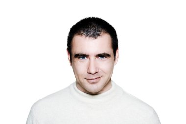 sırıtıyor adam portresi