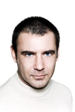 ciddi bir adam Close-Up