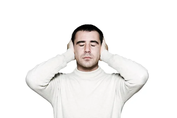 Retrato de um homem bonito e expressivo — Fotografia de Stock