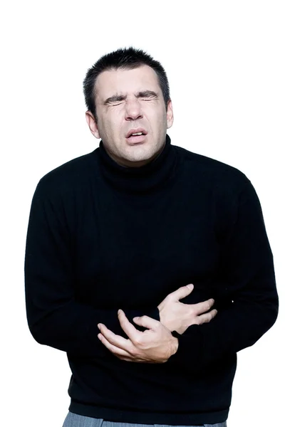 Man stomachache cramp illlness — Stock Photo, Image