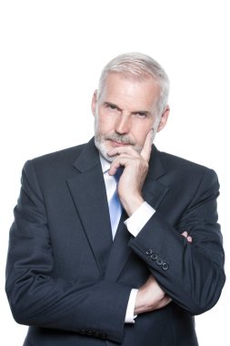 üst düzey işadamı portresi dalgın