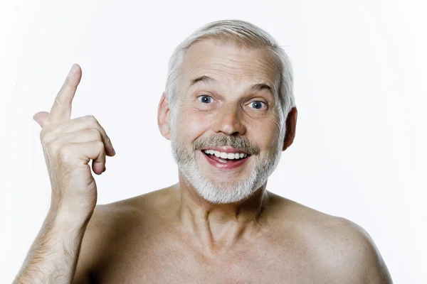 Senior man portrait happy success — Stock Photo, Image