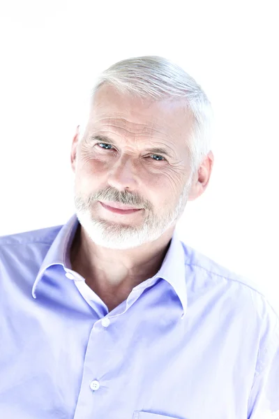 Retrato de homem sênior sorridente alegre — Fotografia de Stock