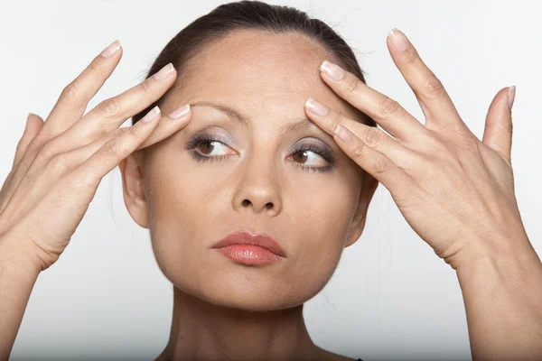 Beautiful expressing woman portrait — Stock Photo, Image