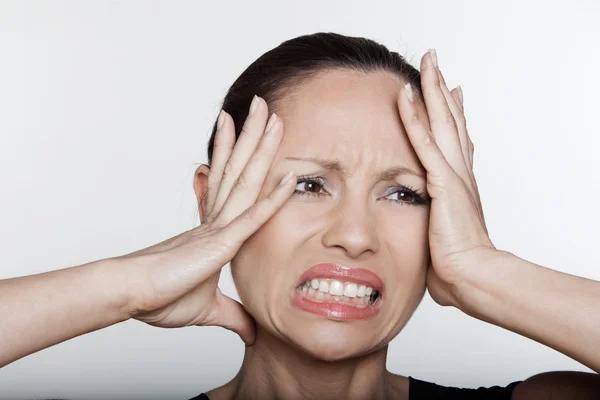 Mooi waarin vrouw portret — Stockfoto