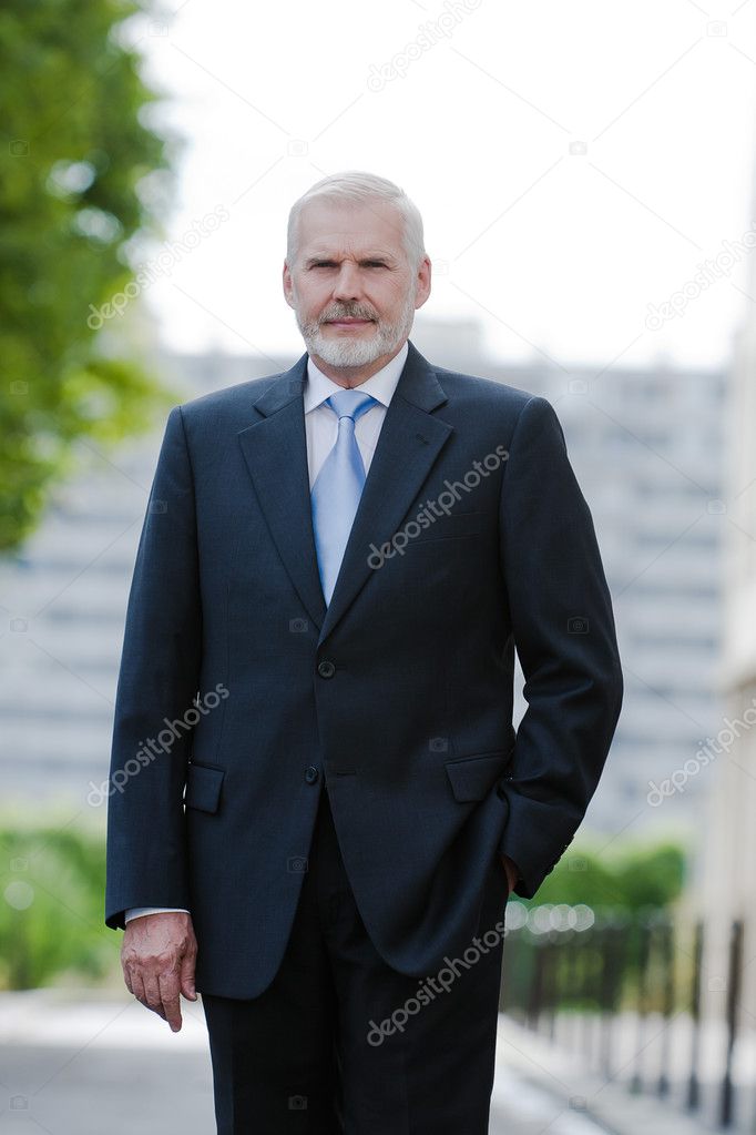 Senior businessman portrait confident