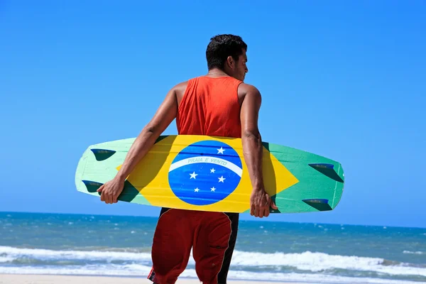 Kite surfing in brazil — Stock Photo, Image