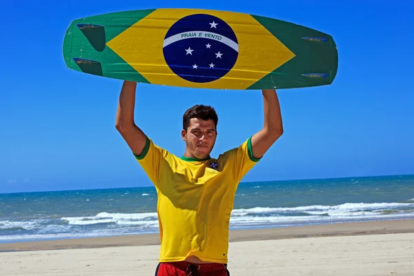 Kite surfing i brazil — Stockfoto