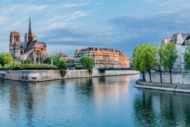 Notre dame de paris ve seine Nehri Fransa