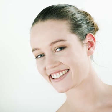 Stüdyo doğal güzellik kadın portre