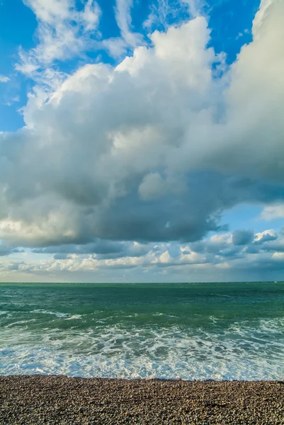 Etretat beach i normandie Frankrike — Stockfoto