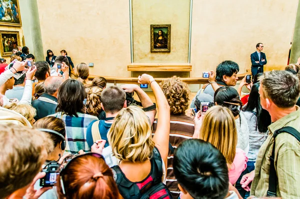 La joconde leonardo da vinci le louvre paris şehir Fransa — Stok fotoğraf