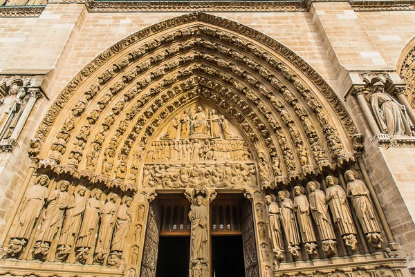 Notre dame de paris и the Fabrique France — стоковое фото