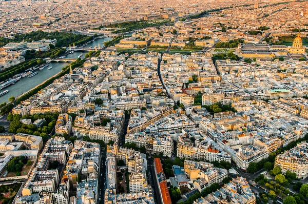Vista aérea París paisaje urbano Francia —  Fotos de Stock