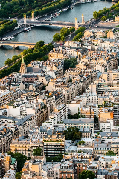 Aerial view paris cityscape France — Stock Photo, Image